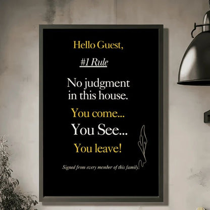 In This House Wall Art, Family Rules Wall Decor, Funny House Rules Sign, Family Quote Printable Christian Family Room Decor, New Home Gift Digital Print