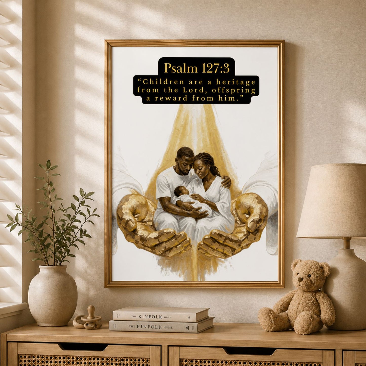 Christian Nursery Wall Art, “Children Are A Gift From The Lord” Bible Verse Print, Minimalist Baby Room Décor, Neutral Nursery Digital Download