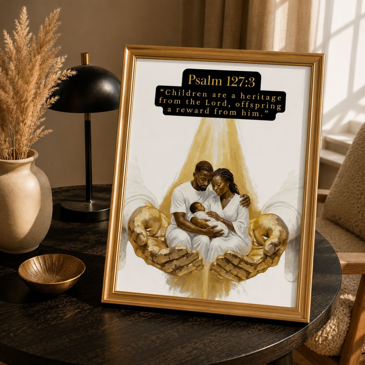 Christian Nursery Wall Art, “Children Are A Gift From The Lord” Bible Verse Print, Minimalist Baby Room Décor, Neutral Nursery Digital Download