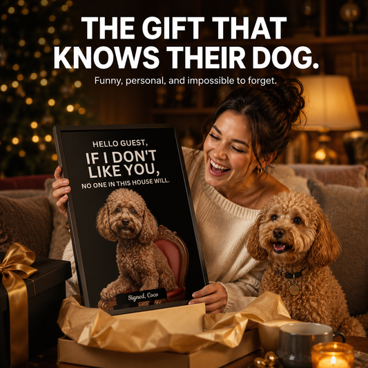 Dog Lover Gift, Modern Pet Home Decor | Funny Dog Wall Art Instant Download