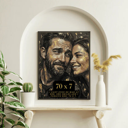 Funny Husband And Wife Bible Verse Printable Wall Art, Christian Marriage Wall Decor Printable, Funny Bible Quote Print, Couples Bedroom Wall Art